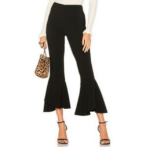 Cinq a Sept black Benton Flare Leg Cropped Pants